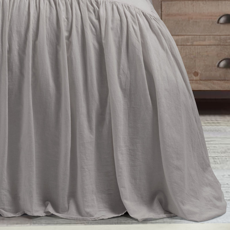  3 Piece Coverlet Set, Gray, Full/Queen Coverlet/Bedspread + 3 Standard Shams