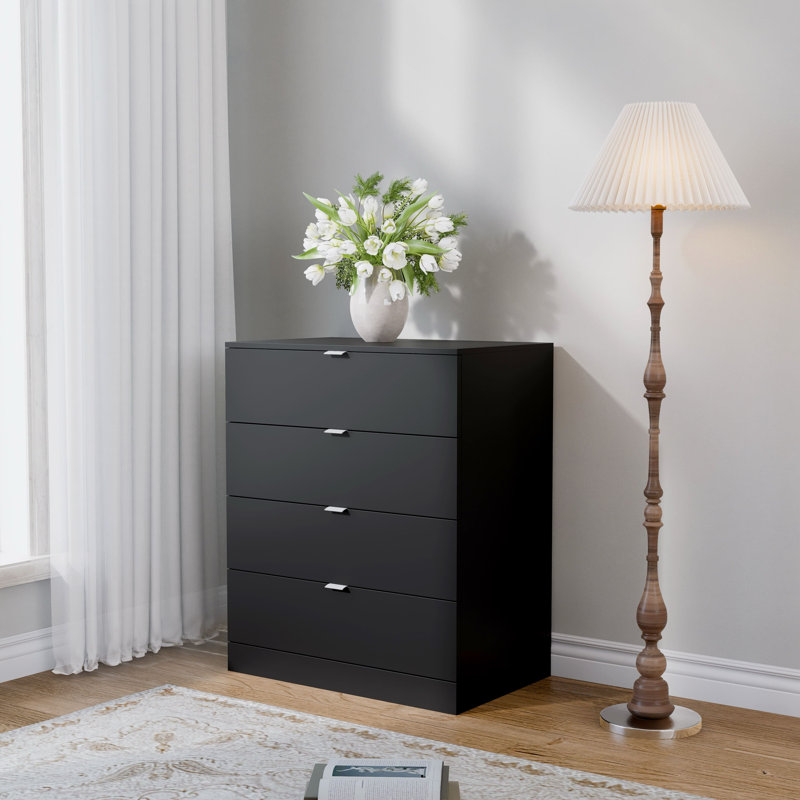 Chest Of 4 Drawers Cd401, Black