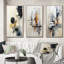 "Fusion monochromatique", 3 pièces sur toile-1707439609-1707439615
