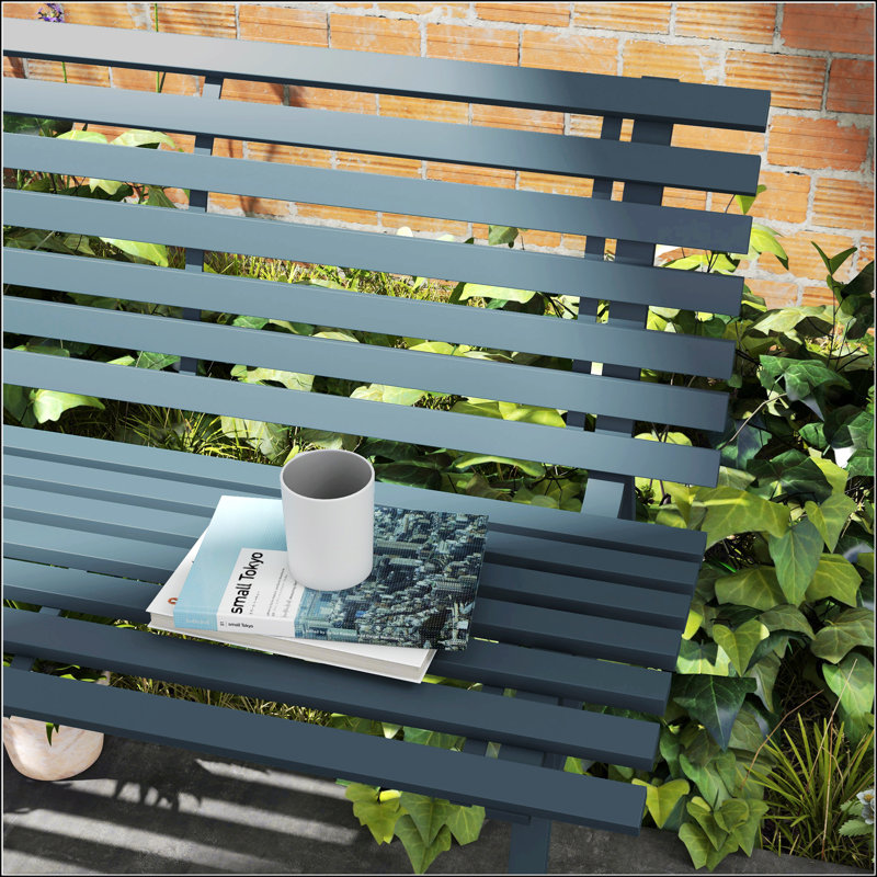 48.5" Garden Bench, Blue