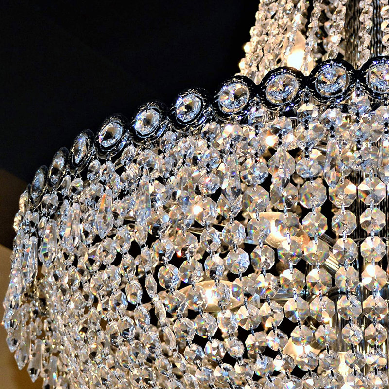 Lustre en cristal de style Empire 12 lumières Adnopoz