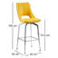Bacarri Swivel Upholstered Counter Stool with Metal Frame-2096985572