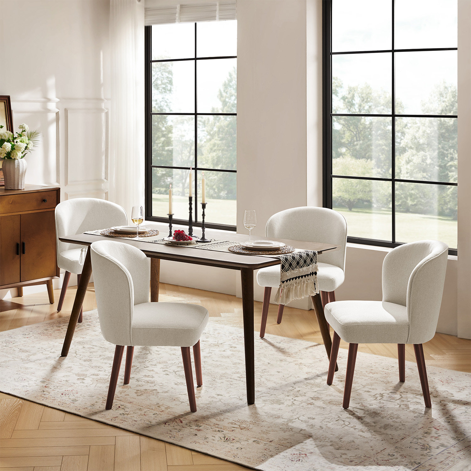 Monticello Dining Chair, 4, Linen