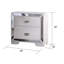 Ensemble de chambre à coucher tapissier Latrasha Champagne-2028902811