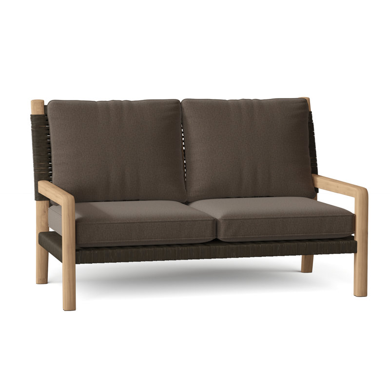 Hudson Outdoor 2 - Seat Loveseat, Sharkskin, Hudson Charcoal Lace