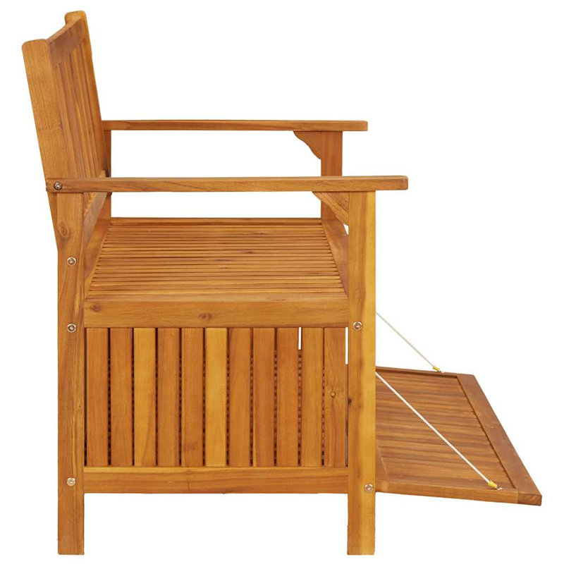 Boîte de rangement pour terrasse Cotswald, 33.1" H x 47.2" W x 24.8" D, Brown