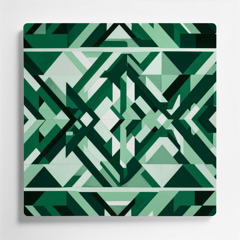 Art mural vert Op Op 53