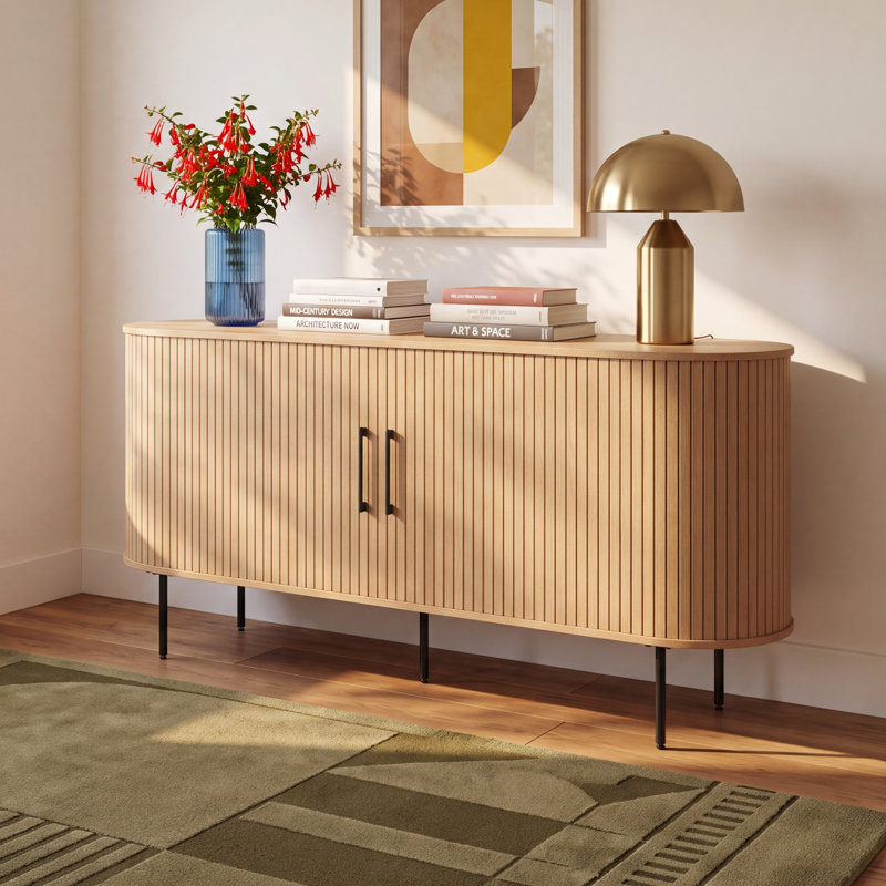 Iris 71 " W Sideboard, Natural Oak