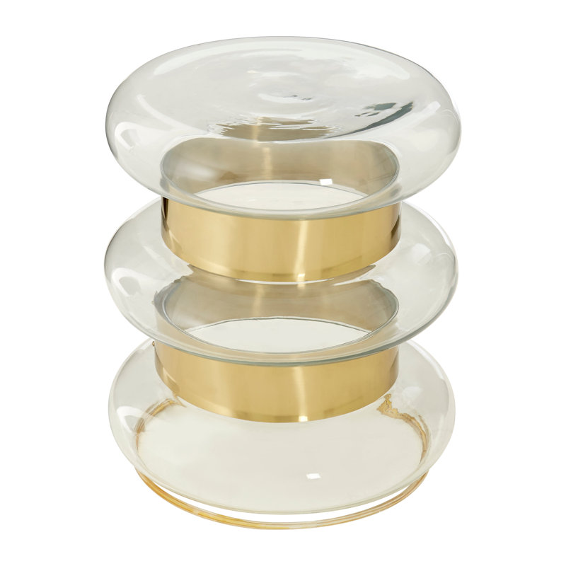 Margot Glass Top End Table