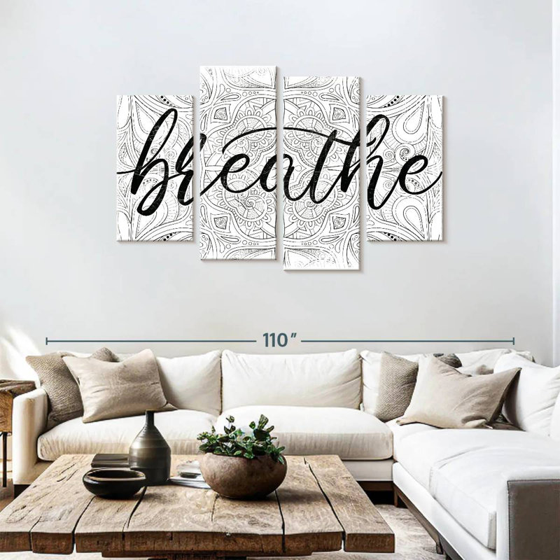 Tergel Breathe Zen Pattern, 48" H x 75" W