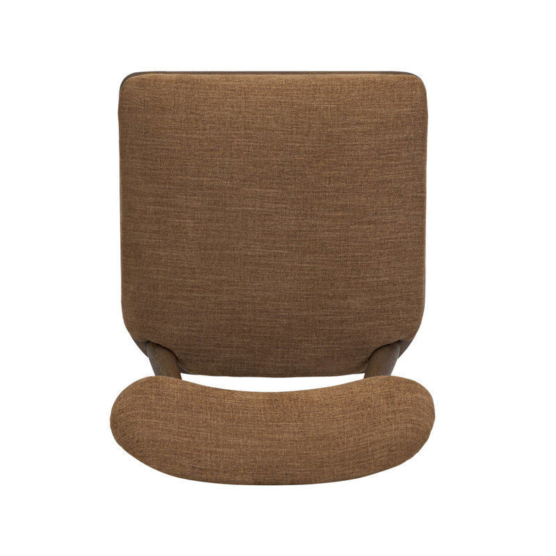 Juna Upholstered Dining Chair, Brown, Vintage Brown Oak