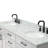 Jameal 72'' Solid Wood Double Bathroom Vanity with 0.75'' Carrara Marble Top-1272290796-1239037108