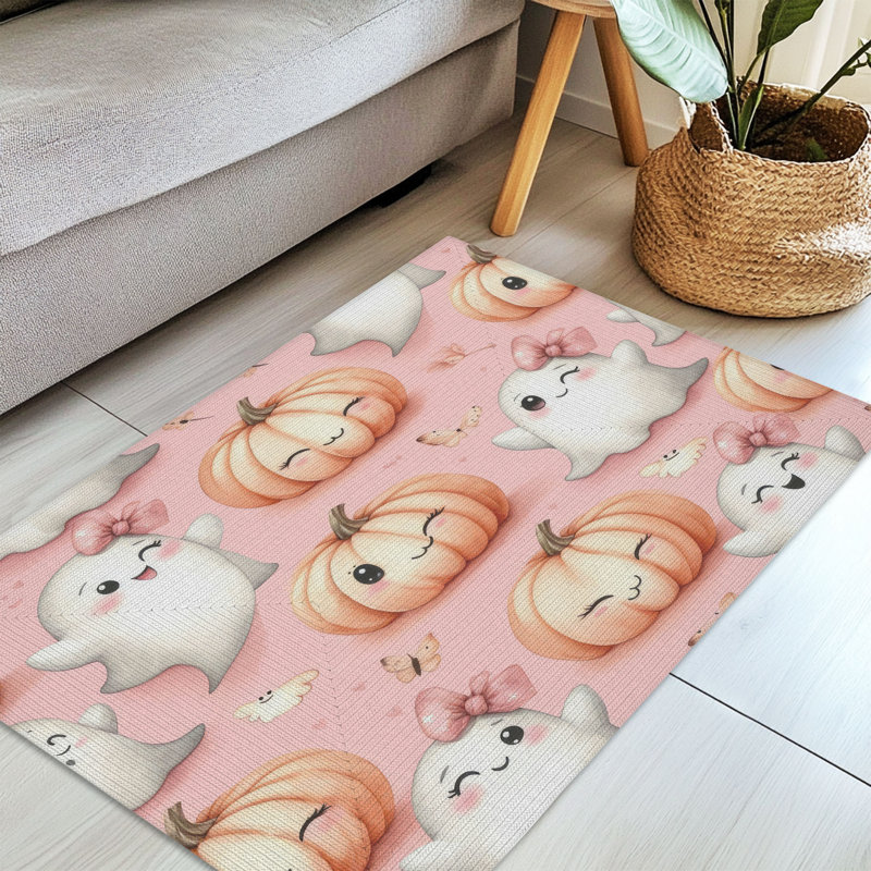 Tapis tressé Spook & Gourd, Rectangulaire 3 pi x 5 pi