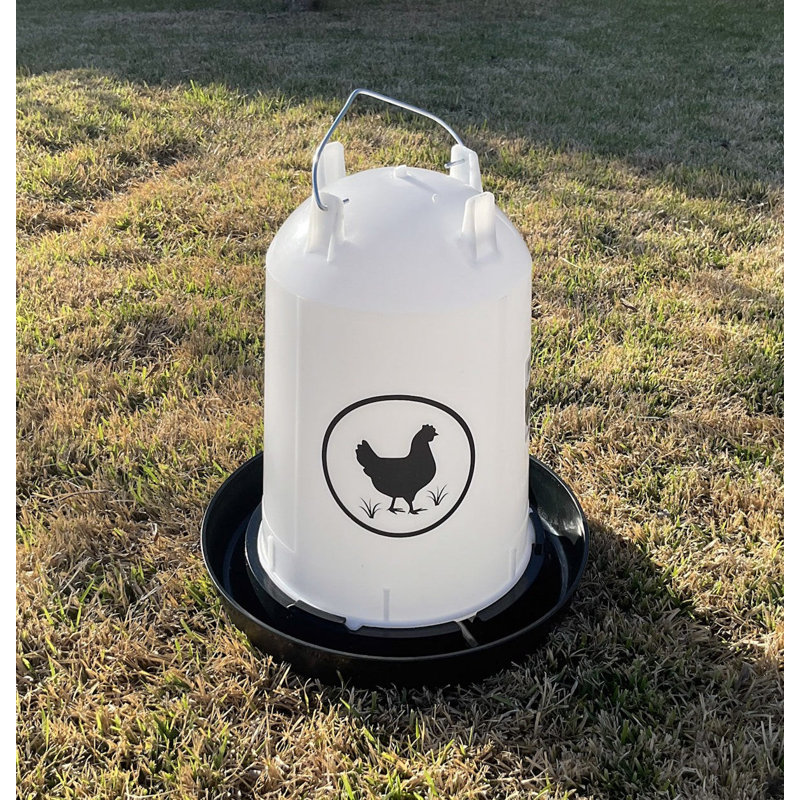 Abreuvoir à poulet 3,7 gallons - noir, Noir, 3,7 gallons