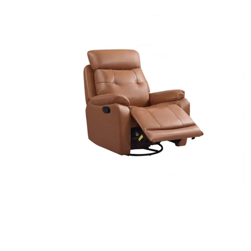 Fauteuil inclinable en similicuir Morehart, Similicuir orange