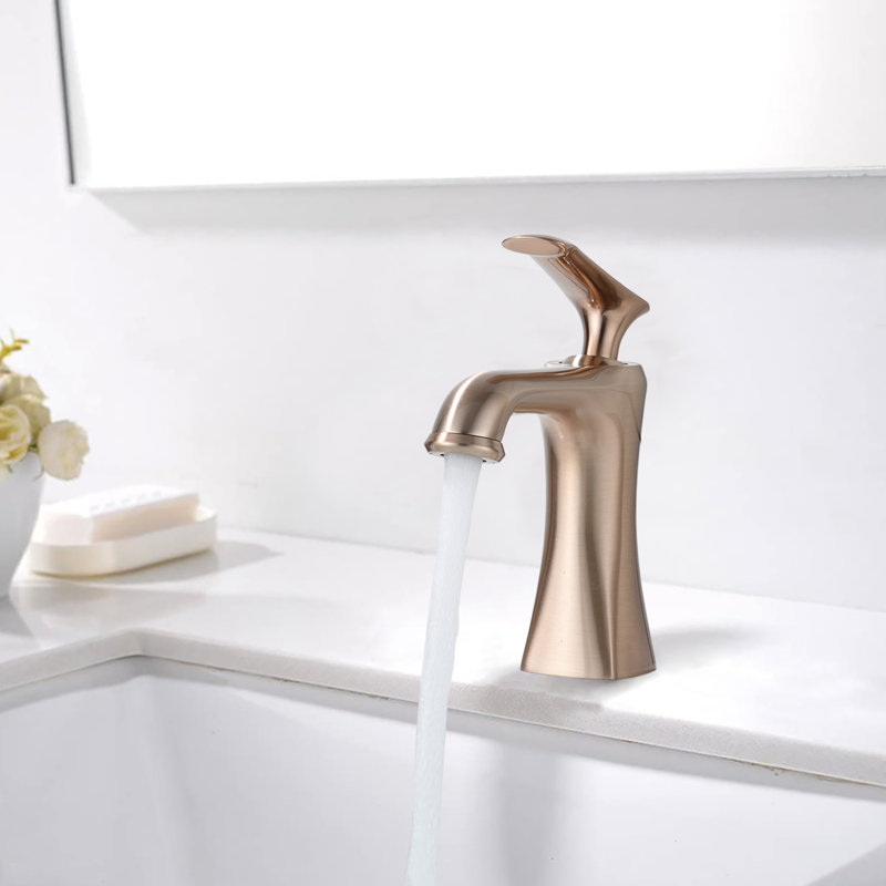 Yearby Single-handle Bathroom Faucet, Rose Gold