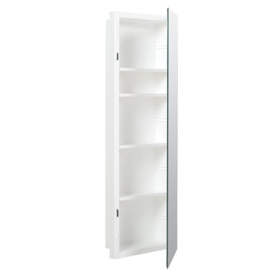 Antanea 12 " W X 36 " H Recessed Frameless Medicine Cabinet with Mirror