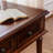 Retro Nut-brown Rectangle Solid Wood Writing Desk