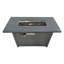 Table de foyer d'extérieur avec couvercle 25 H x 42 W (gris)