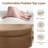 Duanys Faux Leather Upholstered Round Storage Ottoman-1685295806