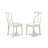 3 Piece Dining Room Table Set Contains a Round Kitchen Table with Dropleaf and 2 Dining Chairs, 42x42 Inch, Linen White-1722446618-1658449009-1647656254
