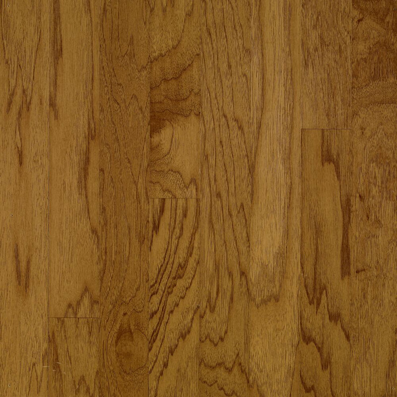 Parquet massif Hickory de 3/4 po d'épaisseur x 5 po de largeur x de longueur variable, Brun Oxford