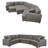 Daishae Upholstered U-Shaped Sectional Right Hand Facing-913672670