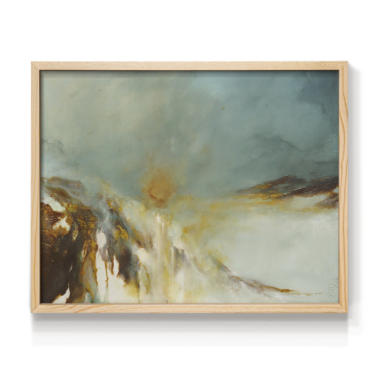 Terra Sol - Reproduction encadrée - Restickable, Naturel, H 16 po x l 20 po