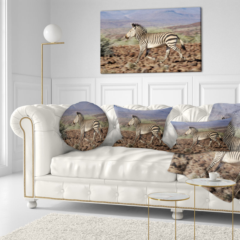 Coussin Schafer Landscape Zebra in Damaraland