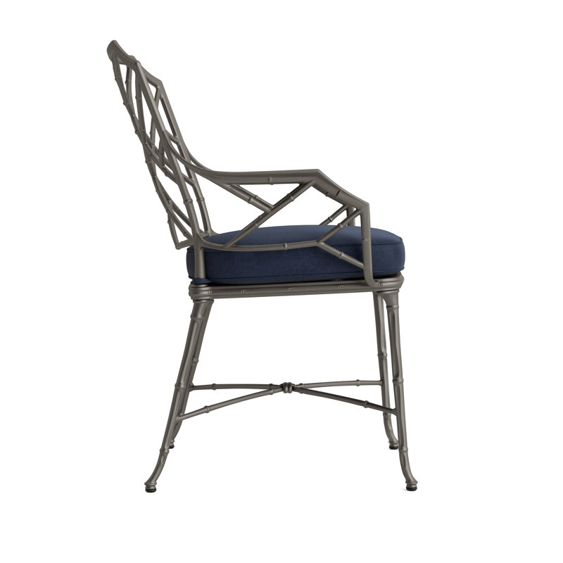 Calcutta Outdoor Dining Chair, Mica, Fusion Neptune