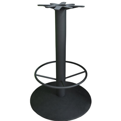 Base de table ronde en fonte de 28 po avec repose-pieds