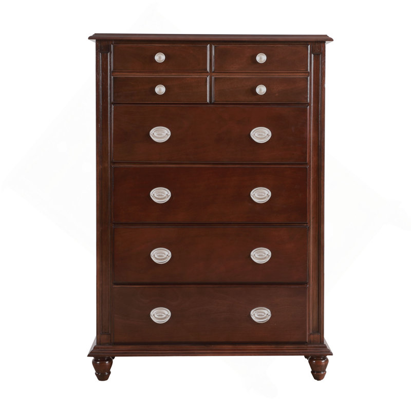 Commode verticale avec boutons ornés