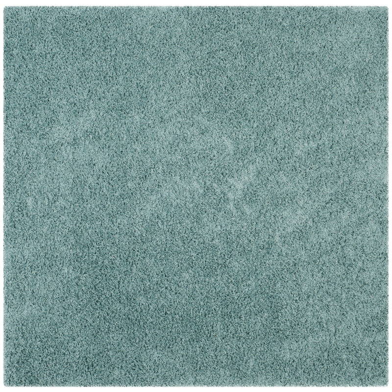 Sga-Amoroso Shag Performance Solid Color Rug, Square 6'7"