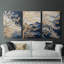 Lanscape Study Series XLV III - Ensemble de 3 toiles tendues avec châssis - Prêt à être accroché-685599194