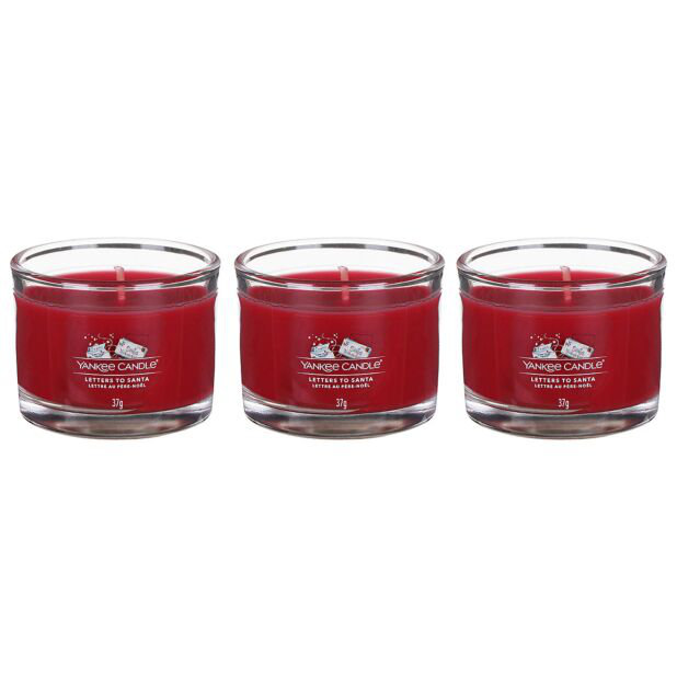 Yankee Candle - 3 Packed Filled Votives, Letters to Santa