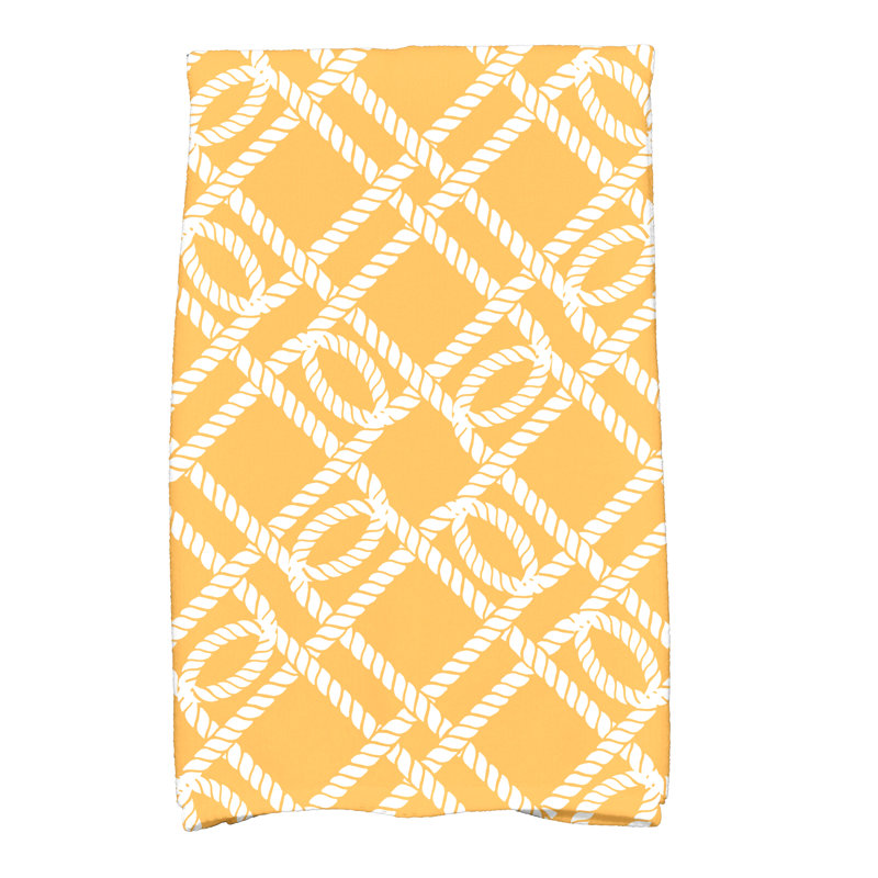 Hancock Tea Towel Kitchen Towel, Yellow