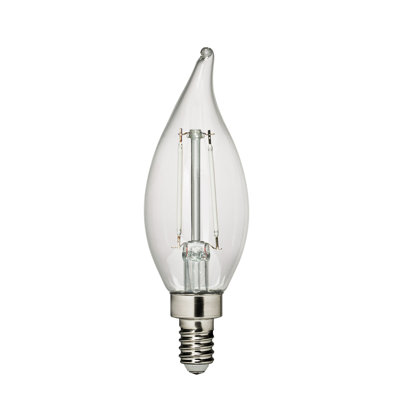 Ampoule à culot candélabre blanc chaud E12 de 2,5 W à culot de type ampoule DEL Edison de Visual Comfort & Co.