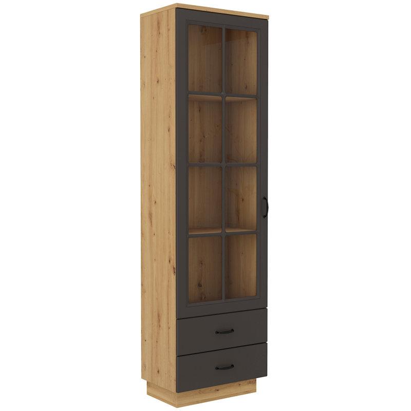 Emond Display Cabinet,  Grey/Brown