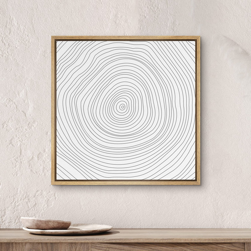«Twistent Spiral Line», reproduction sur toile encadrée, Naturel, H 16 po x l 16 po