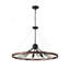 Lustre rustique industriel 32 "