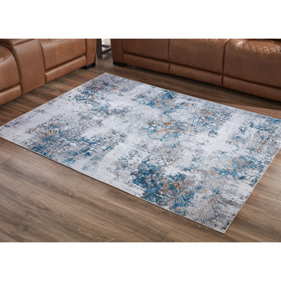 Heathyr Washable Abstract Rug
