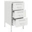 Bedside Cabinets 2 pcs 36x39x68 cm Steel-396062373