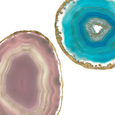 Gem Stones II - Wrapped Canvas Print