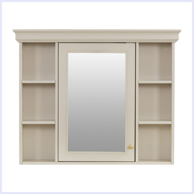 Armoire de rangement murale moderne avec porte miroir