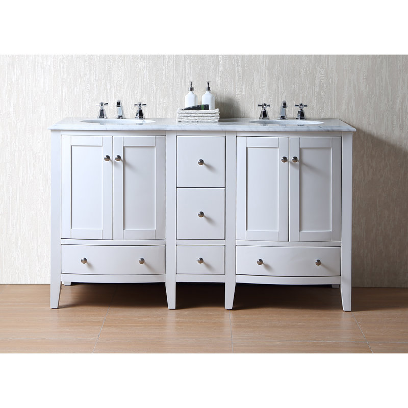 Ensemble de meuble-lavabo de salle de bain double 60 po Gosnold