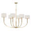 Lustre linéaire à 6 lumières 48 "Molvene-124485657-124485659