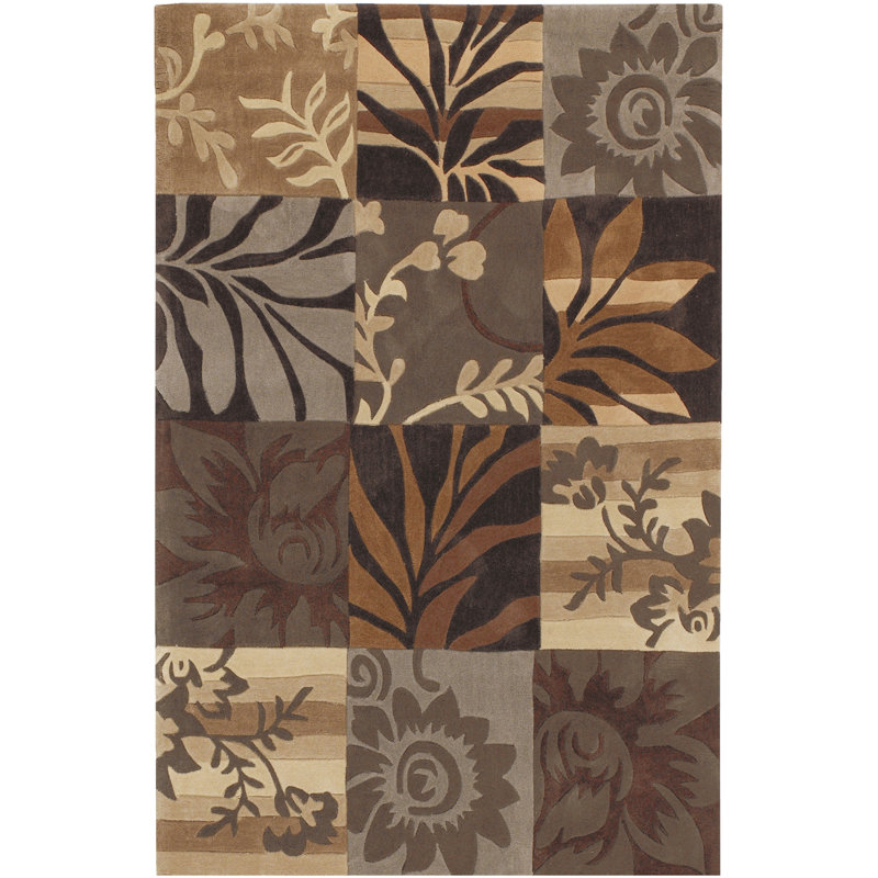 Funderburk Floral Indoor Rug, Rectangle 5' x 7'9"