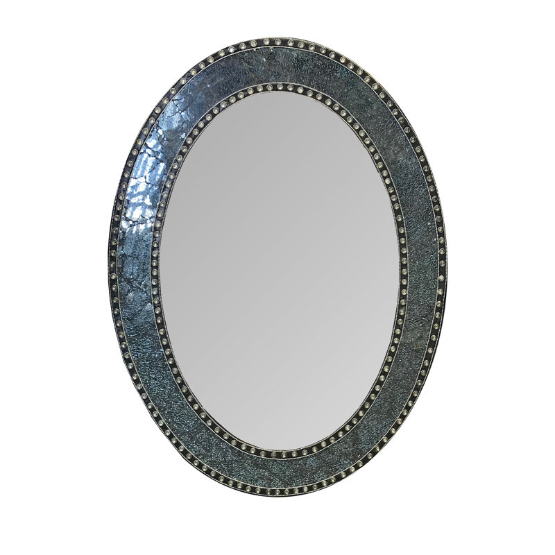 Kilmore Oval Wall Mirror, Grey