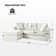 Chifley 85" Slipcovered Down Fill Sofa with Interchangeable Chaise Lounge