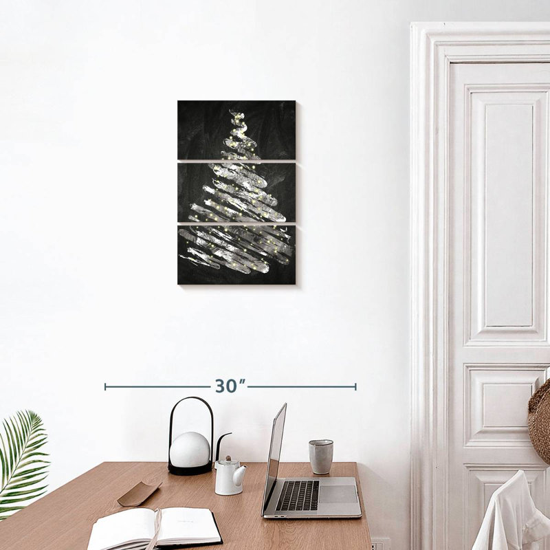 Chalkboard Tree I, 23" H x 14" W